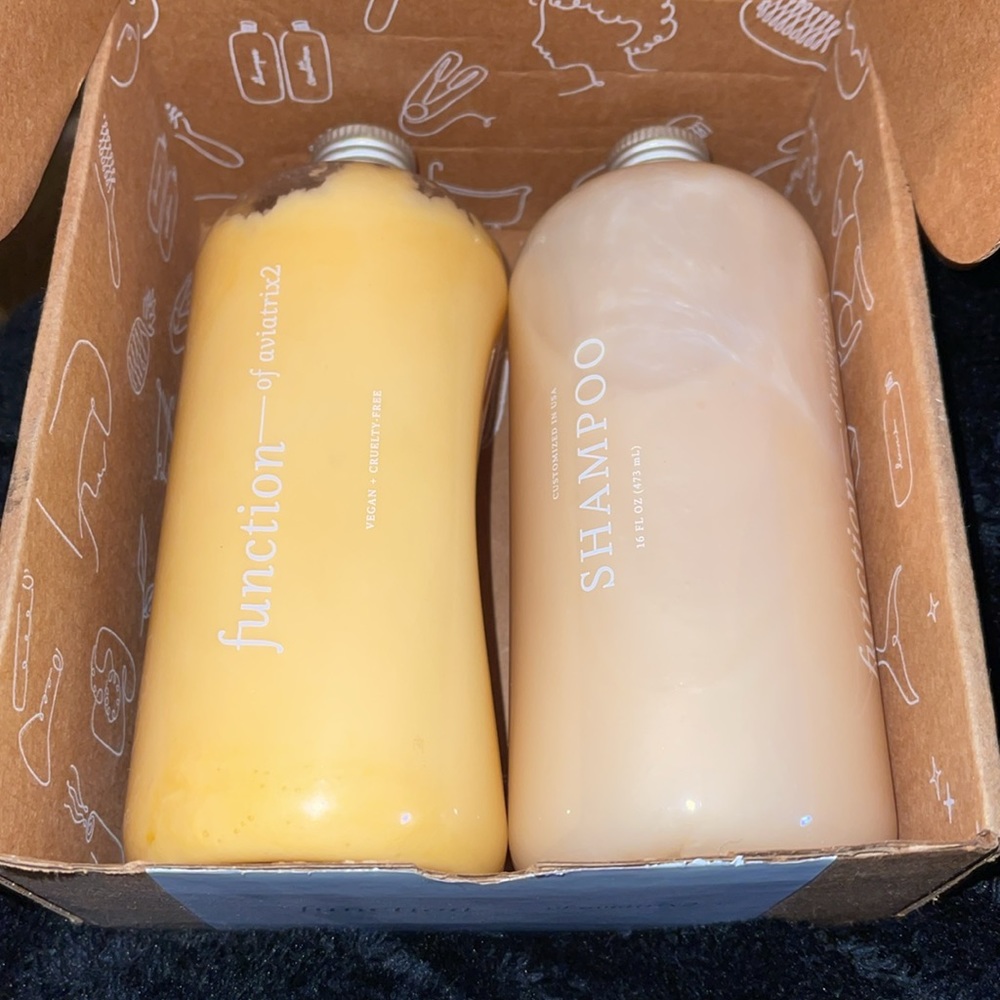 FUNCTION OF BEAUTY Peach Scent Shampoo & Conditioner 473ML each